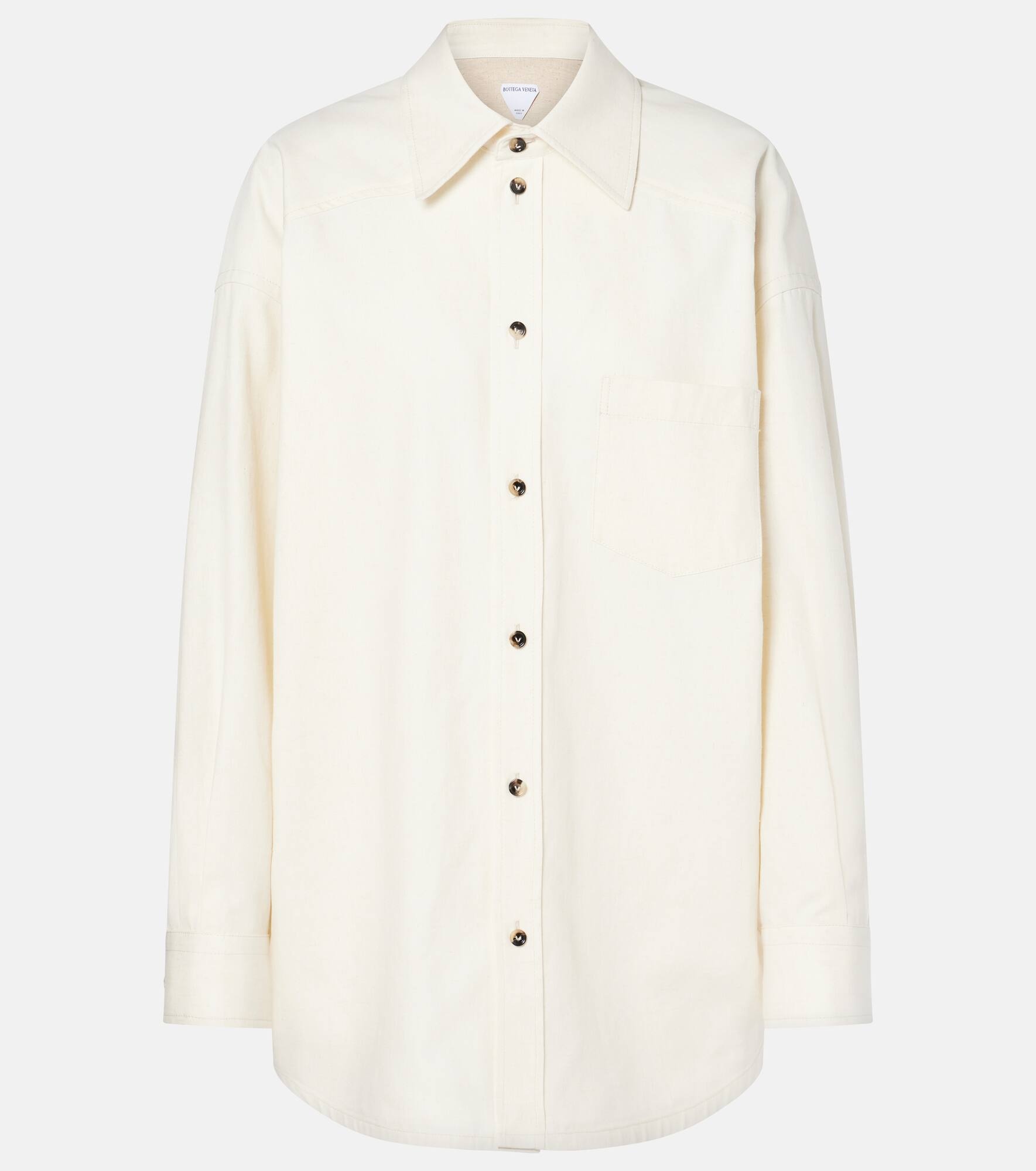 Linen and cotton shirt - 1