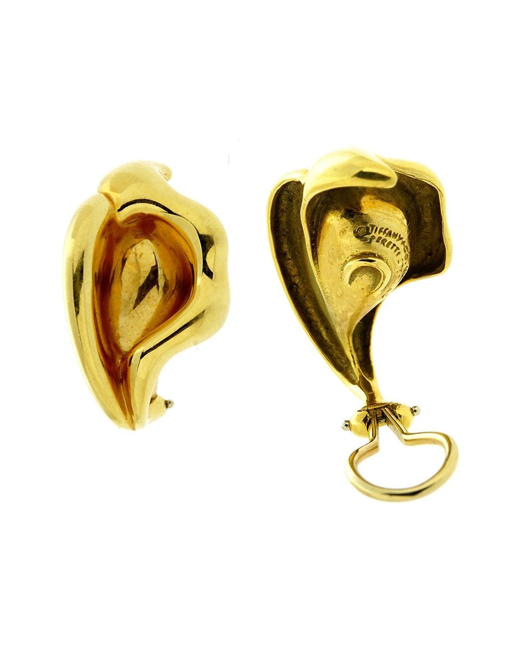 Tiffany & Co. 18K Calla Lily Clip-On Earrings (Authentic Pre-Owned) - 2
