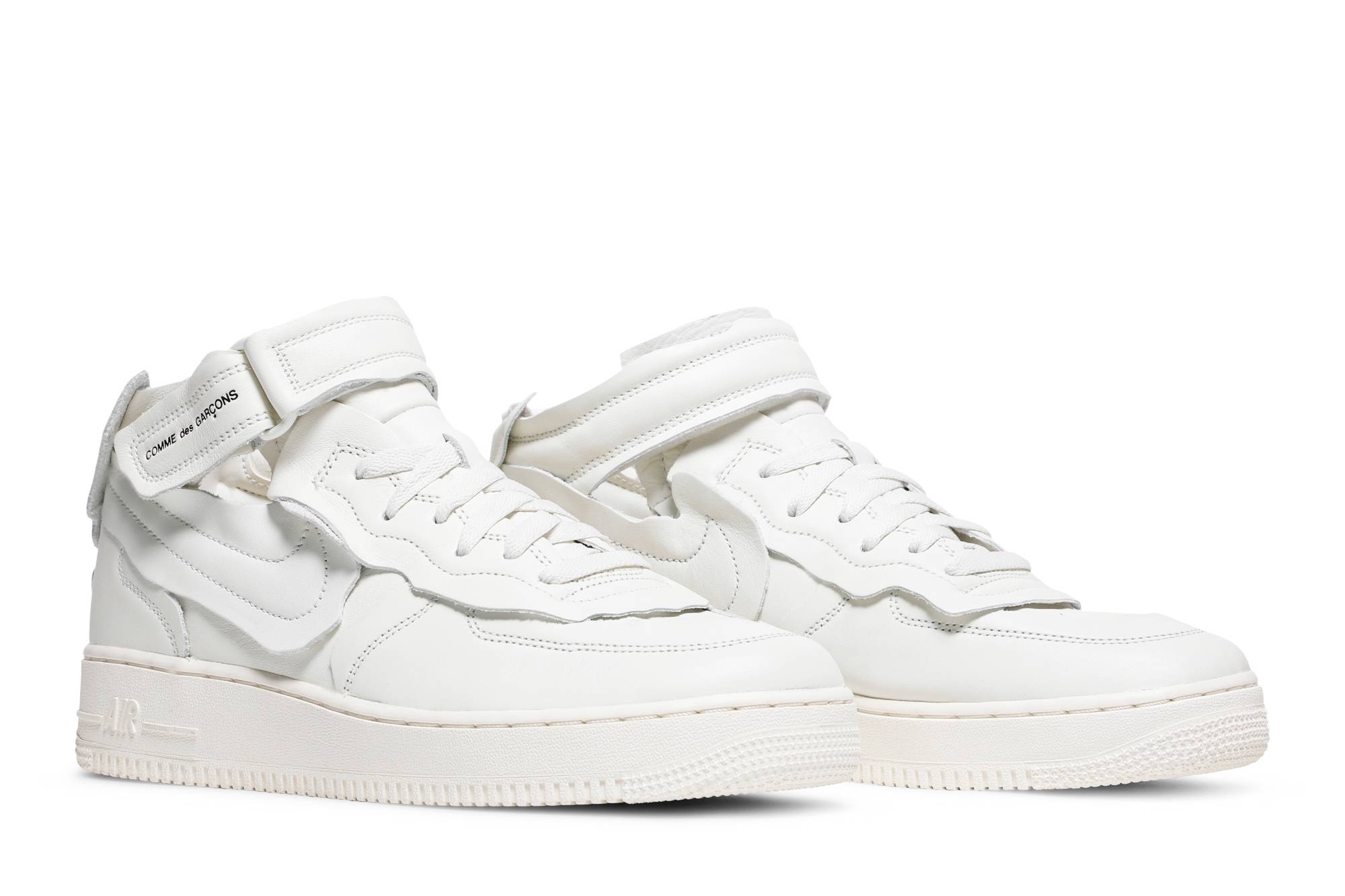 Comme des Garçons x Air Force 1 Mid 'Triple White' - 8