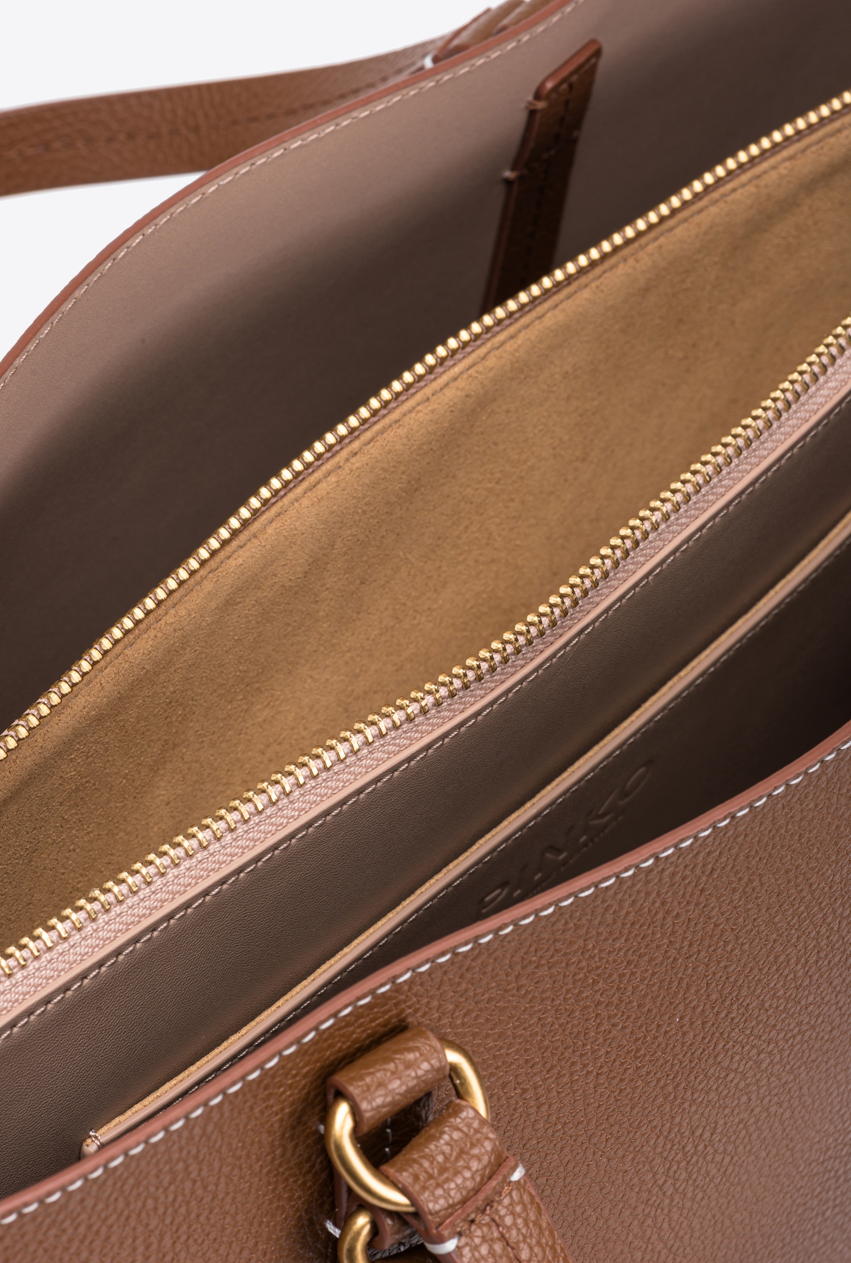 LARGE TUMBLED LEATHER SHOPPER BAG - 6