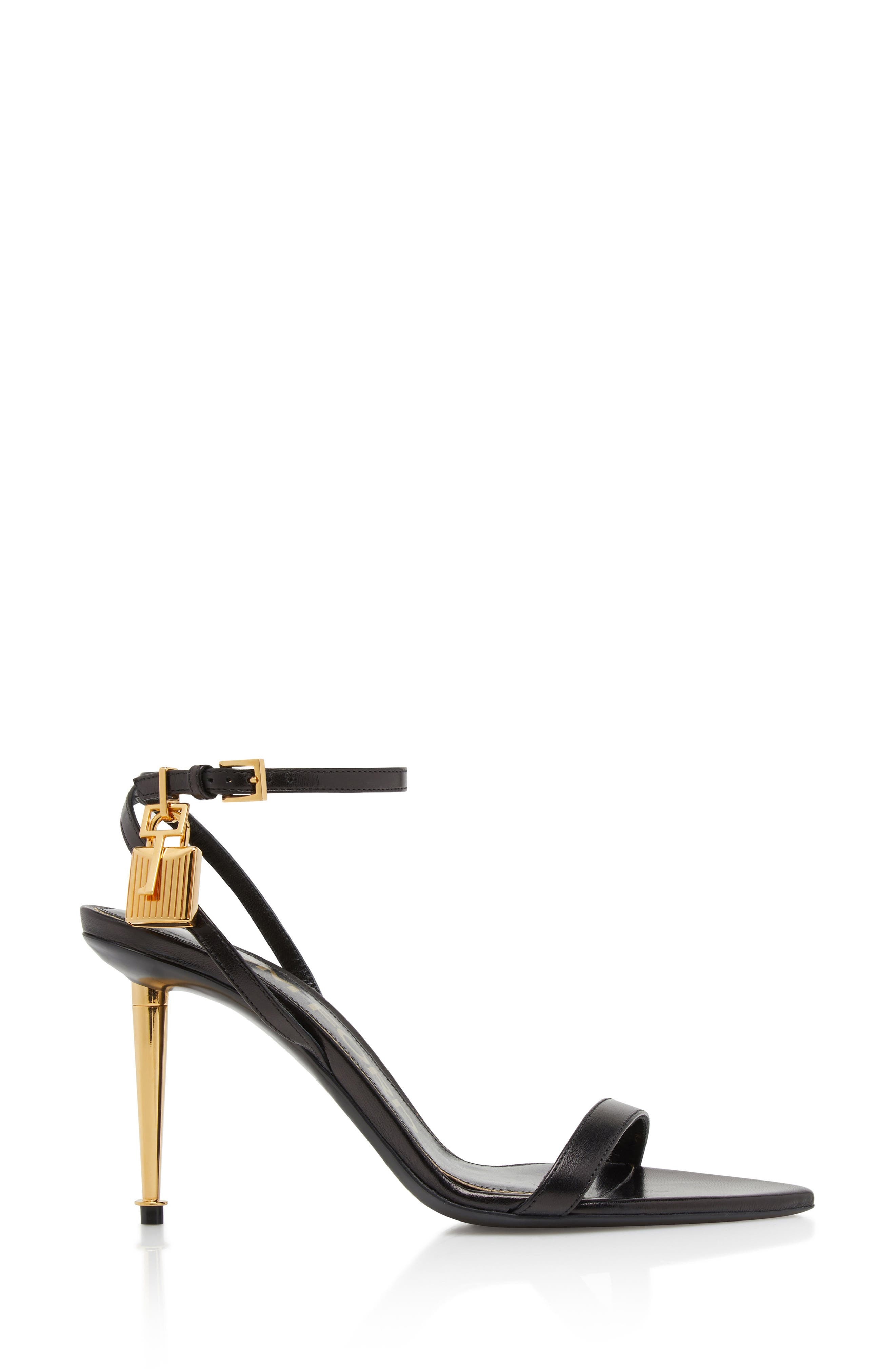 Padlock Naked Pointy Toe Sandal - 3