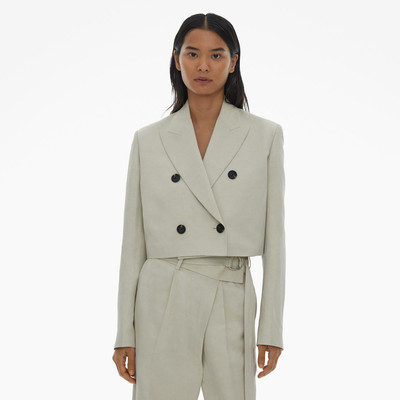 Helmut Lang CROPPED DOUBLE-BREASTED BLAZER outlook