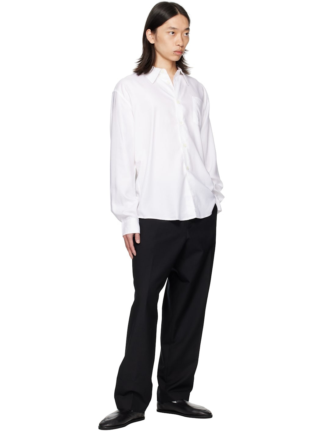 Black Drawstring Trousers - 4