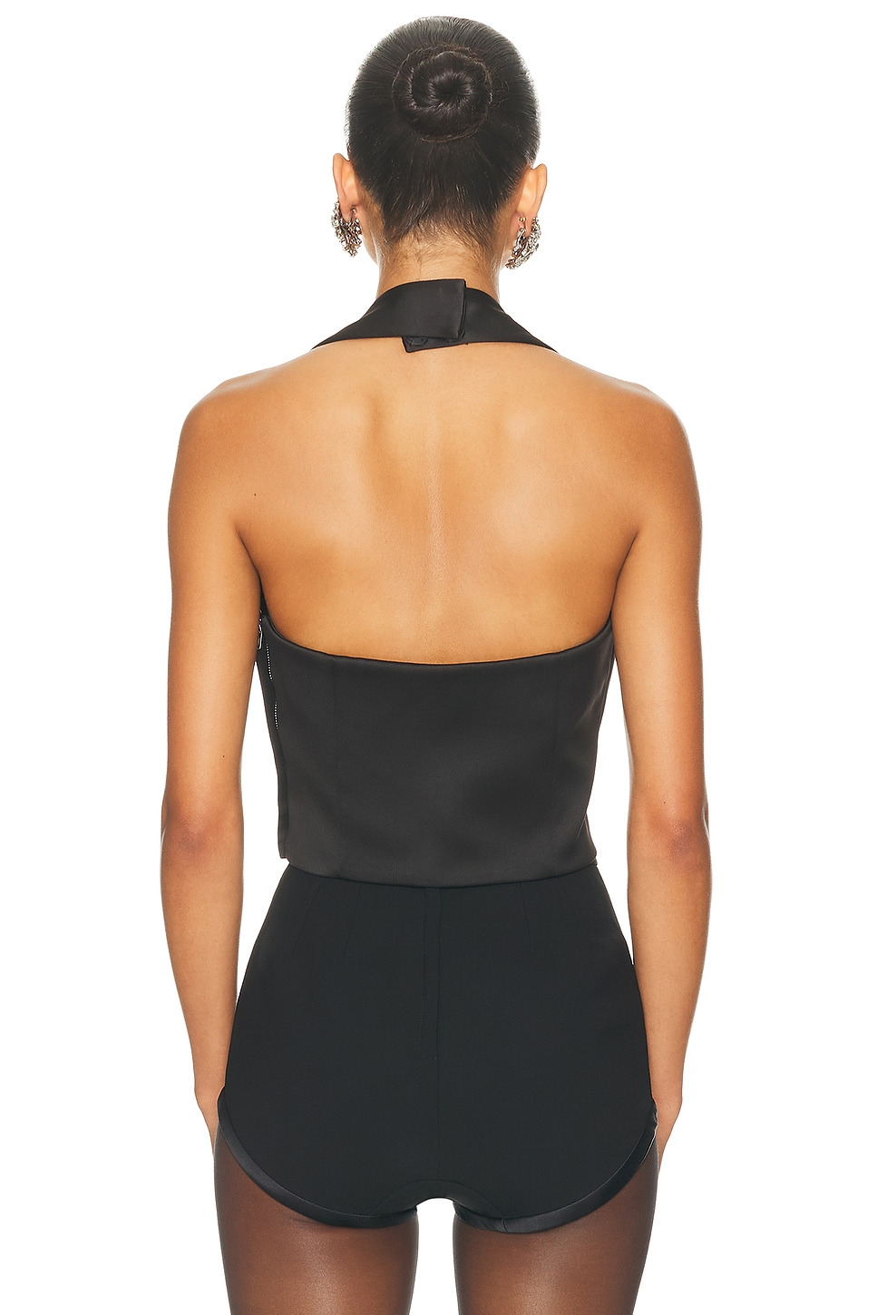 Sculpted Satin Halter Top - 3