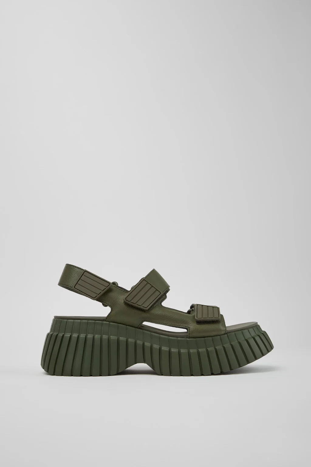 BCN Green Leather Sandals for Women. - 1