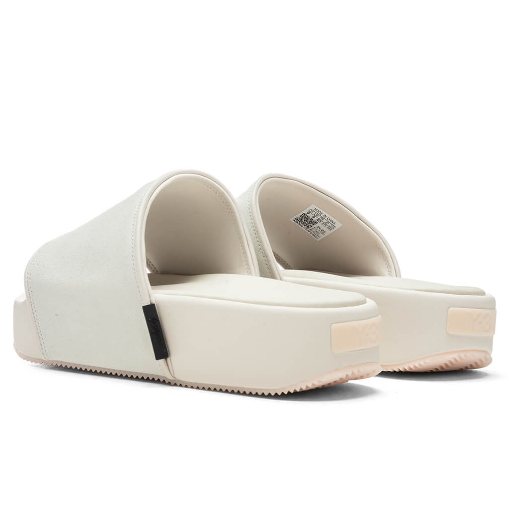 Y-3 NEW SLIDE - ORBIT GREY/CLEAR BROWN/LINEN - 4