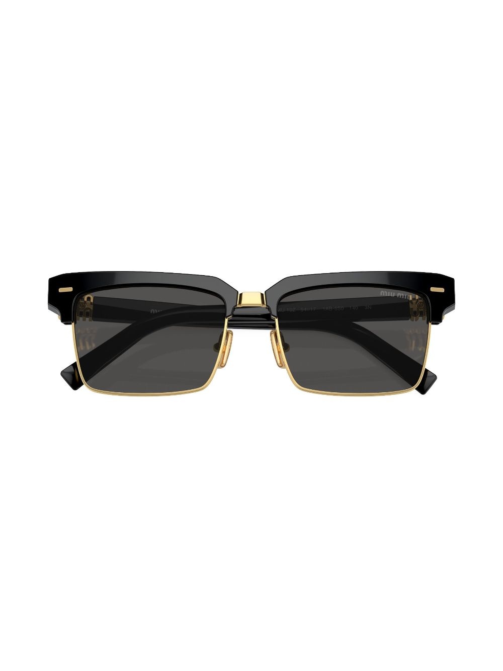 logo-lettering square-frame sunglasses - 5