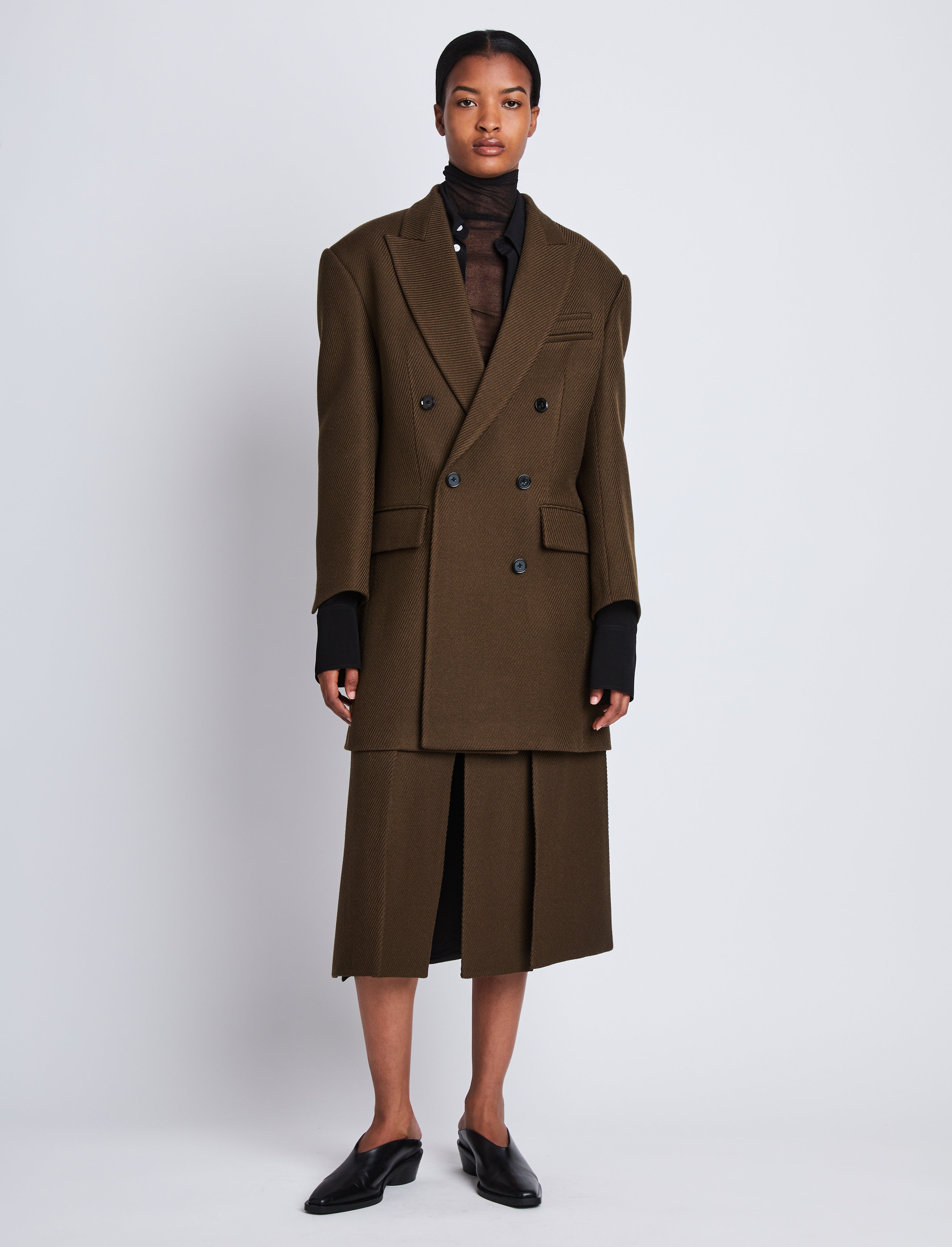 Henri Coat in Wool Twill - 6
