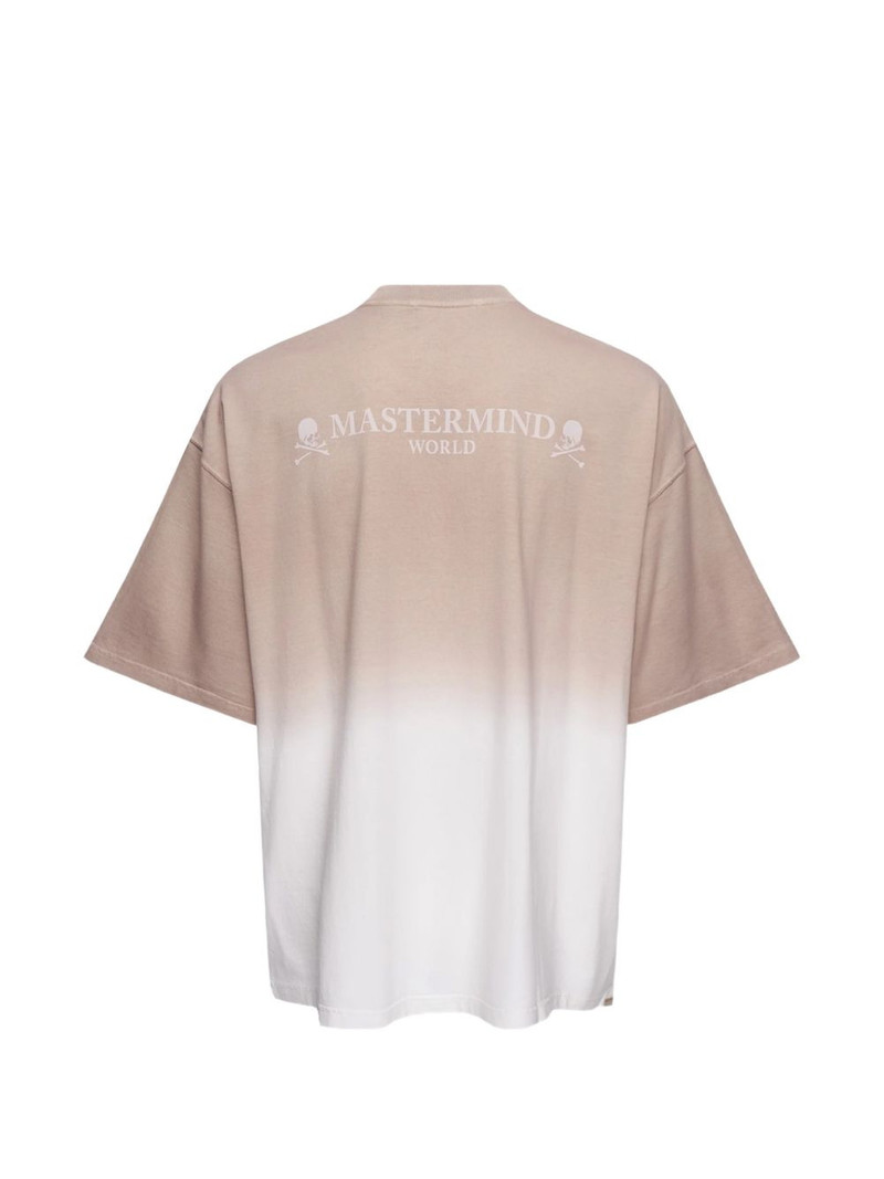MASTERMIND WORLD MW Faded skull-motif T-shirt outlook