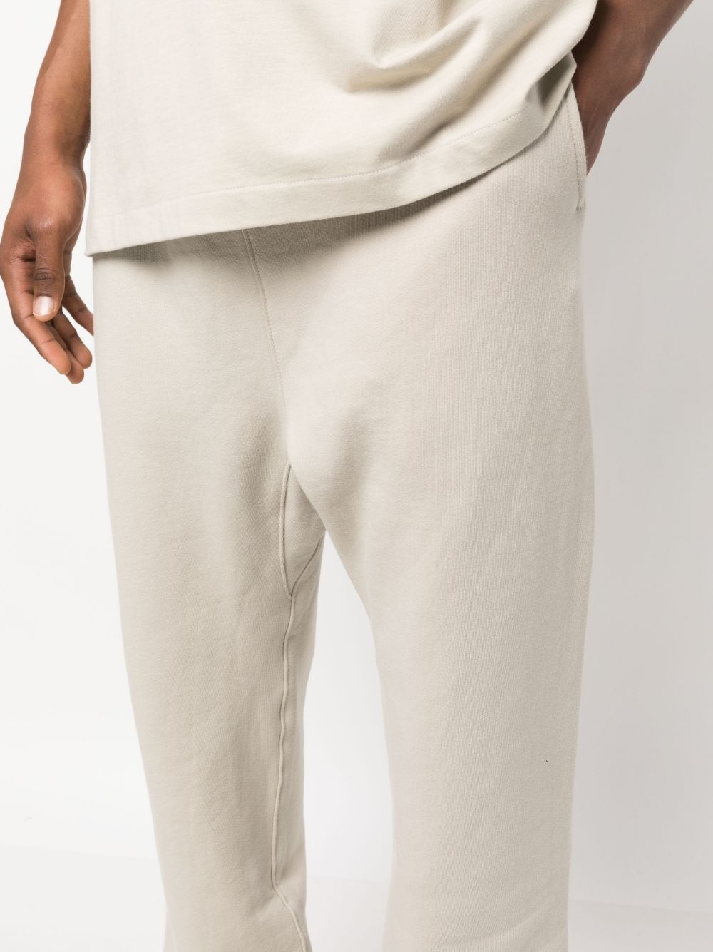 logo-patch cotton track pants - 5