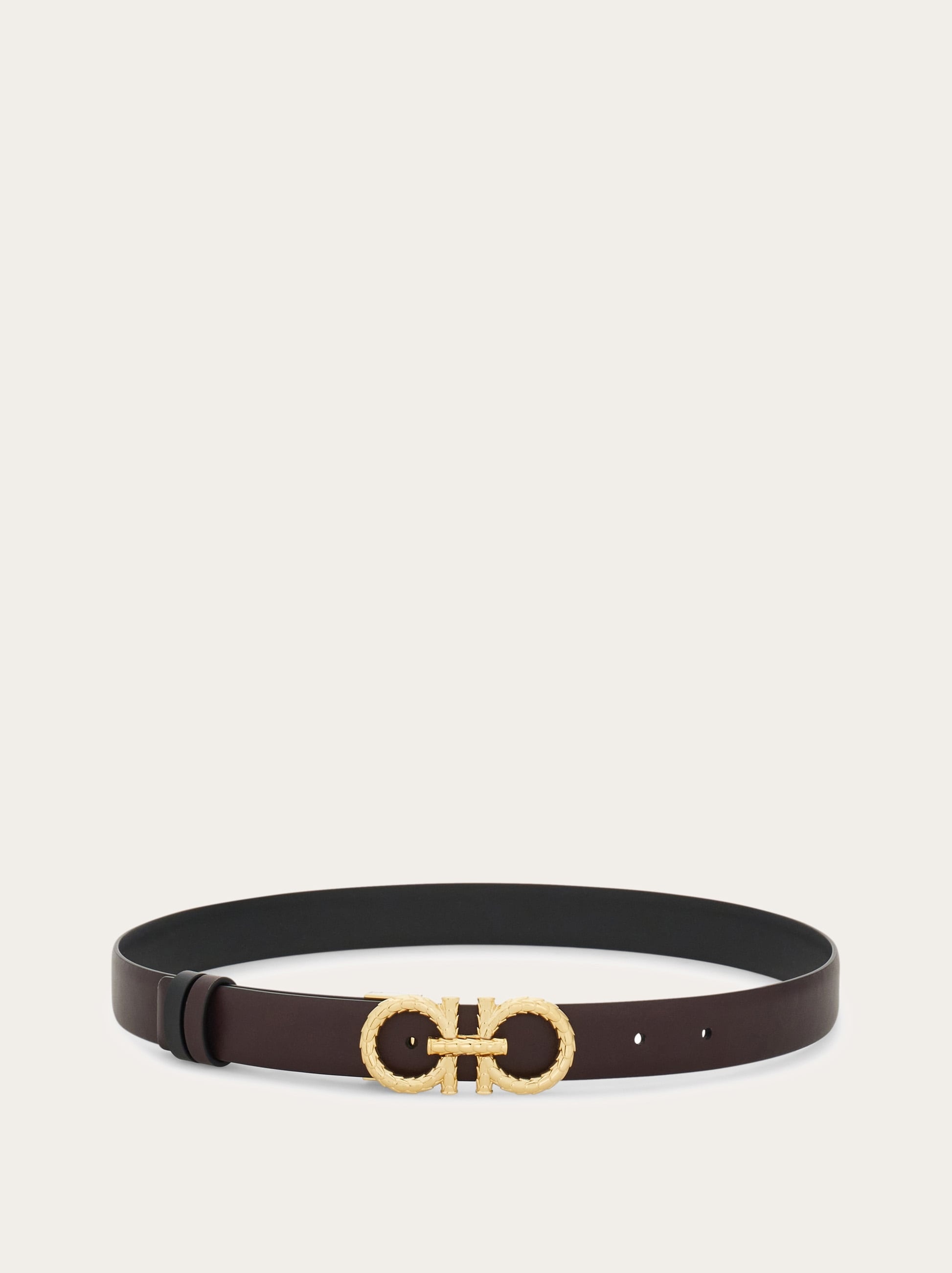 Adjustable and reversible Gancini belt - 3