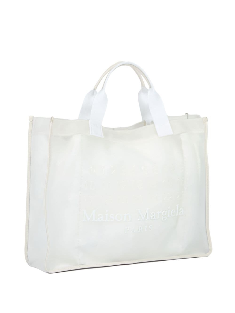 large logo-embroidered tote bag - 4