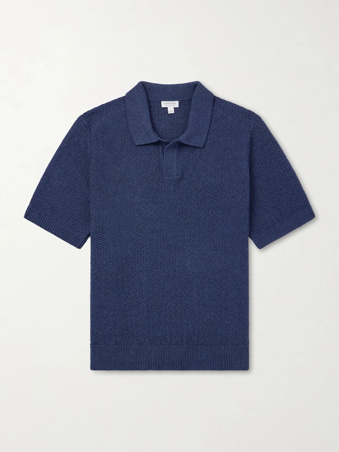 Vintage Cotton-Mesh Polo Shirt - 1