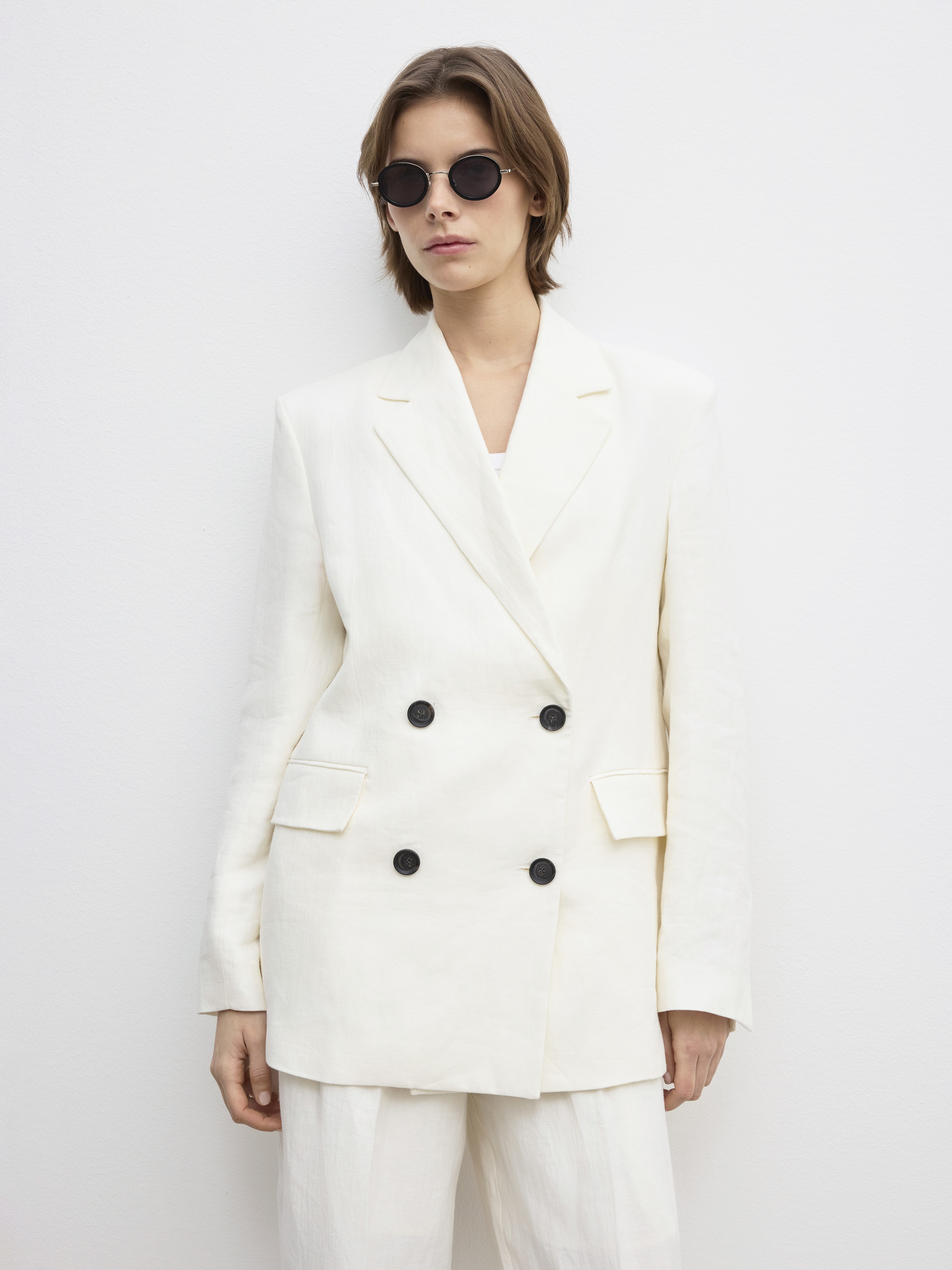 Classic linen blazer - 3