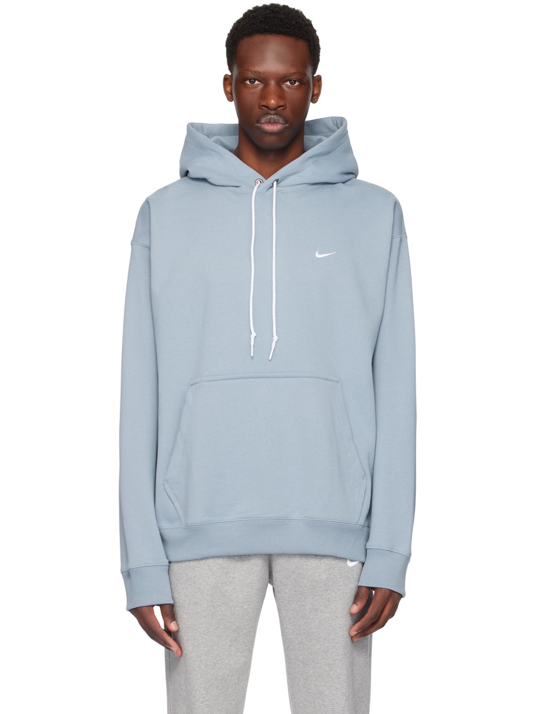 Blue Solo Swoosh Hoodie - 1