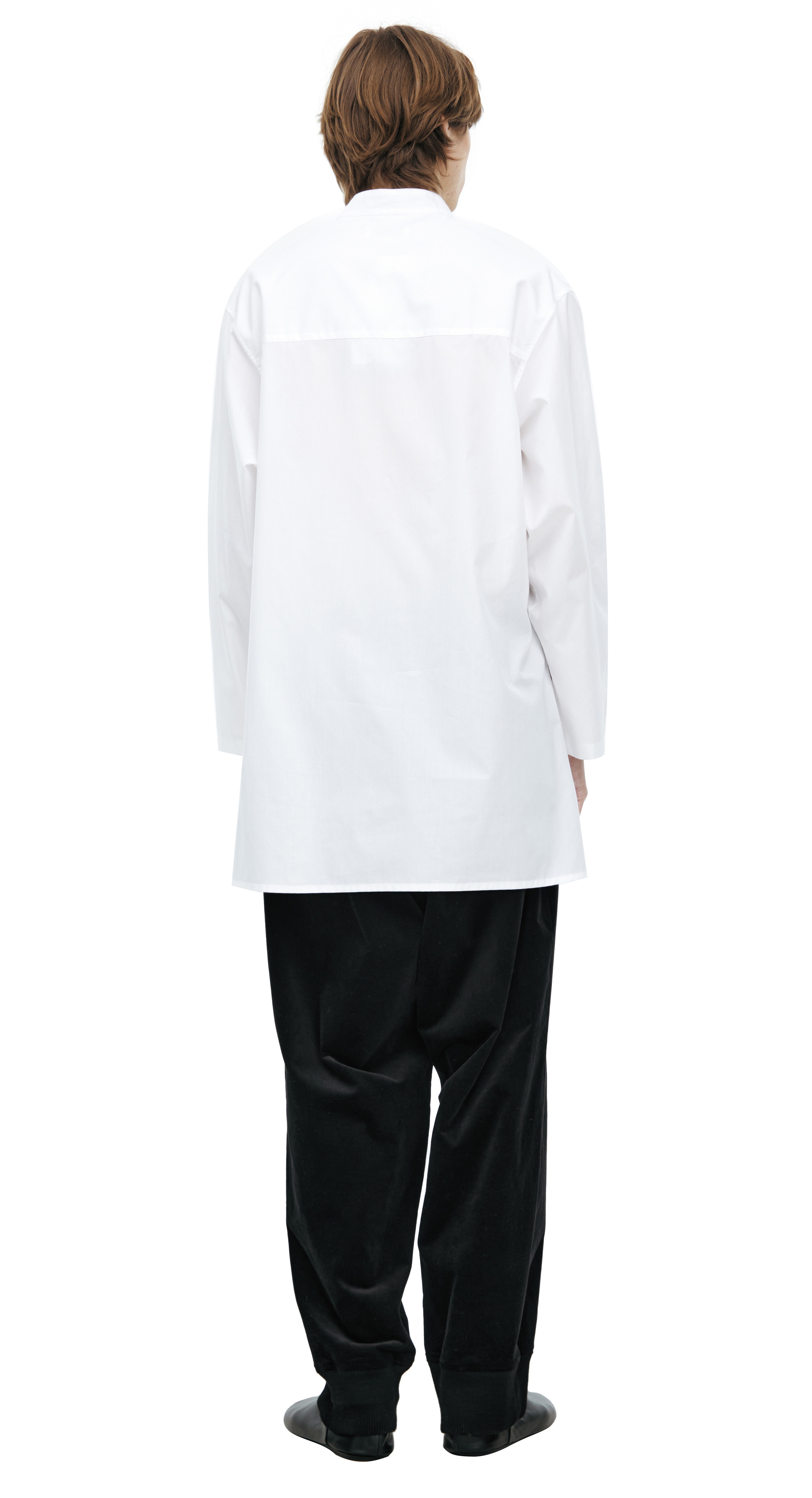 WHITE BUTTON-DOWN SHIRT - 3