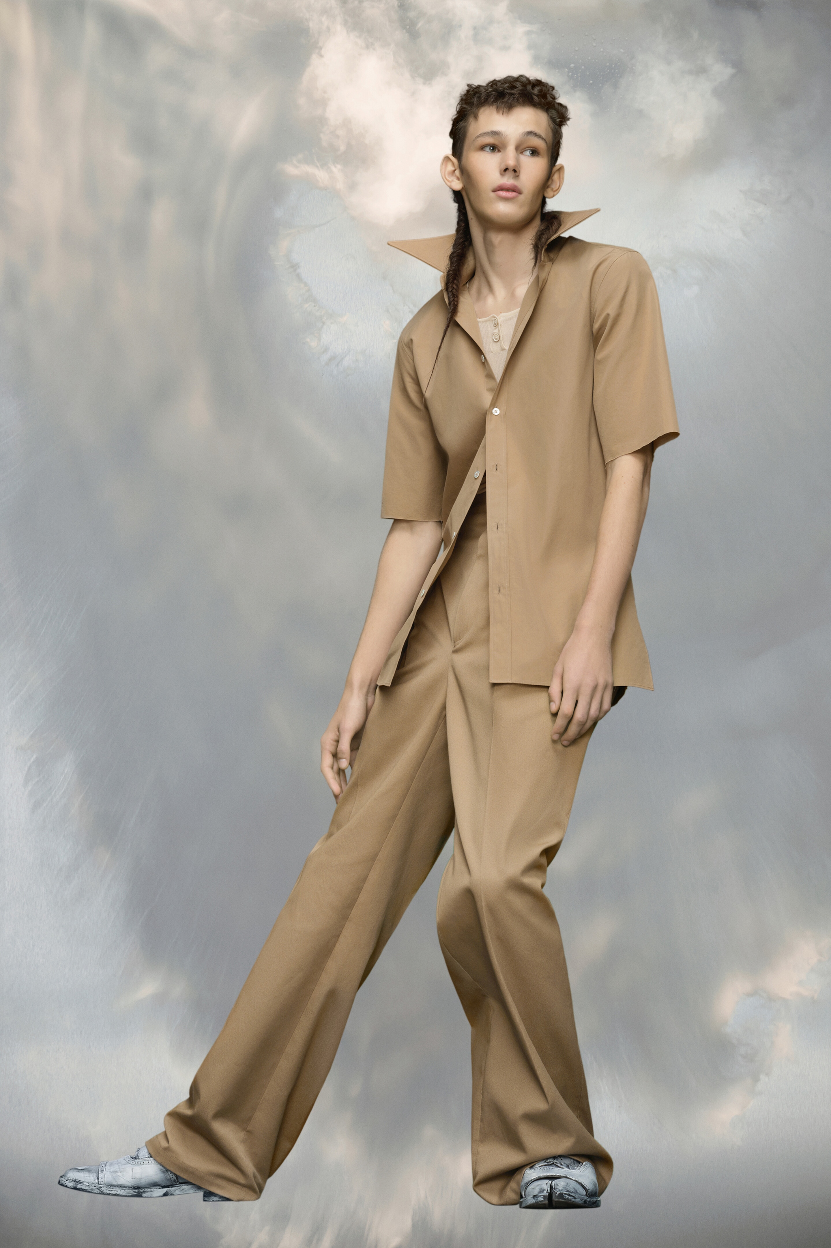 Point collar shirt - 3