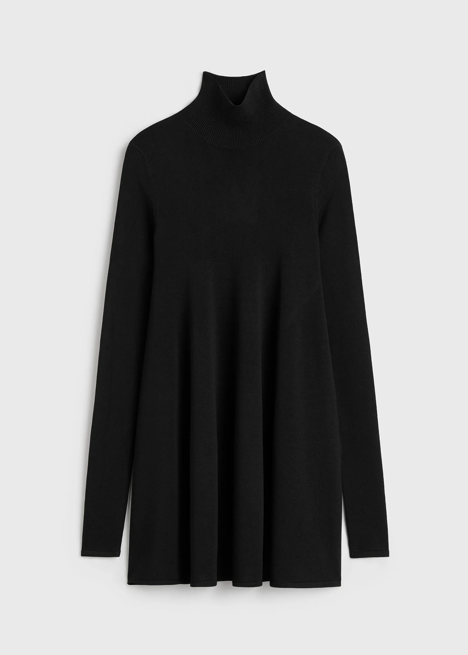 Crepe turtleneck top black - 1