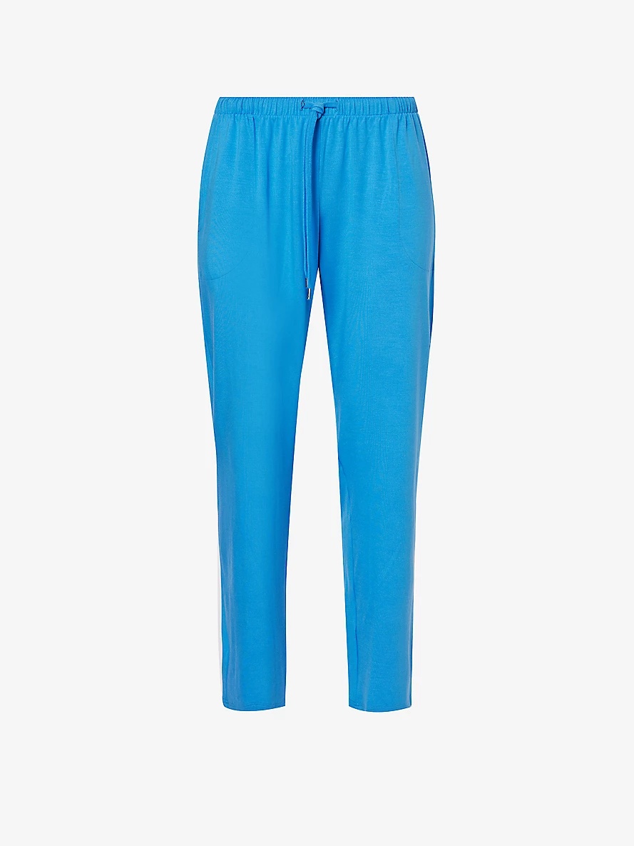 Basal mid-rise stretch-jersey pyjama bottoms - 1