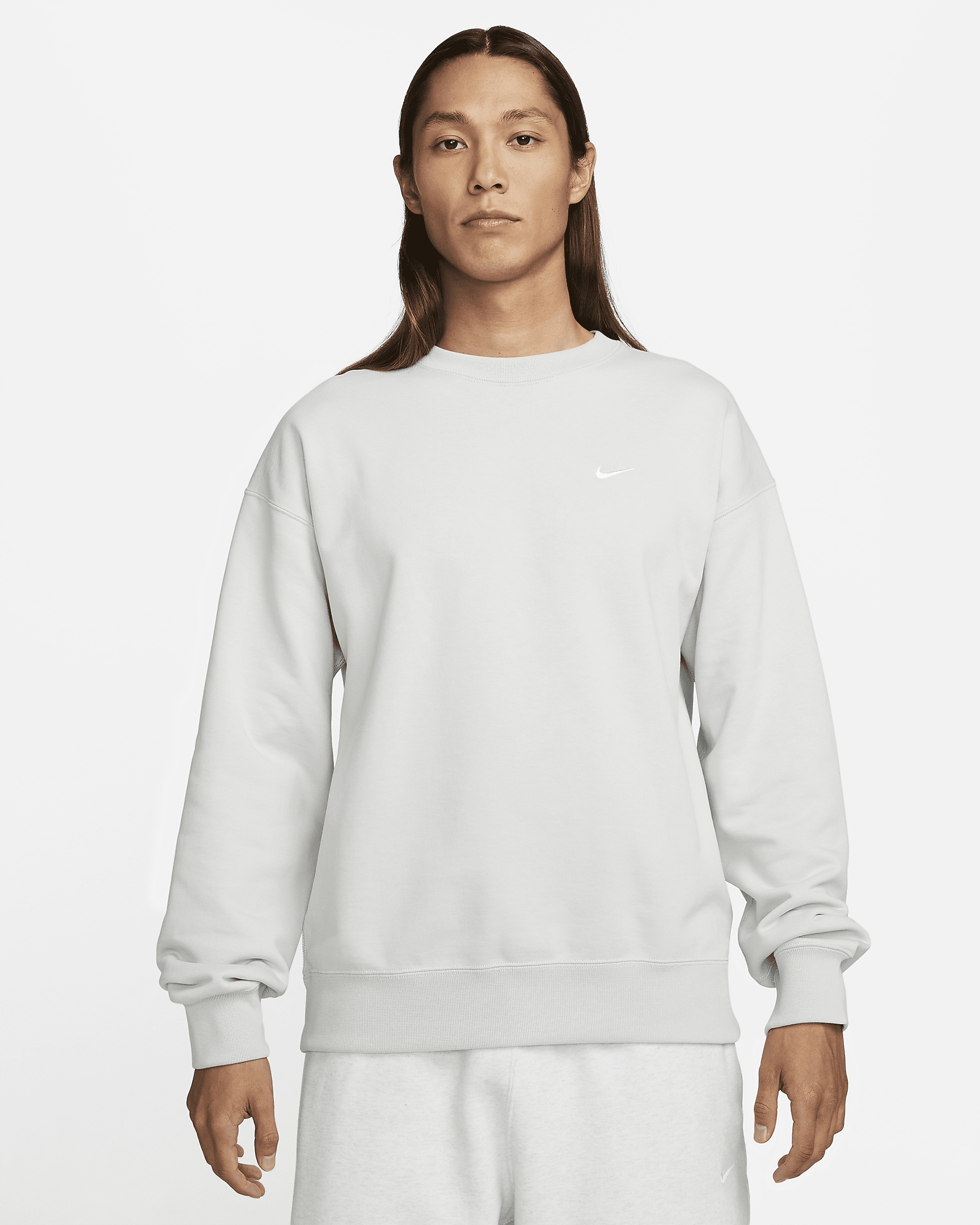 Nike Solo Swoosh Men's French Terry Crew - 1