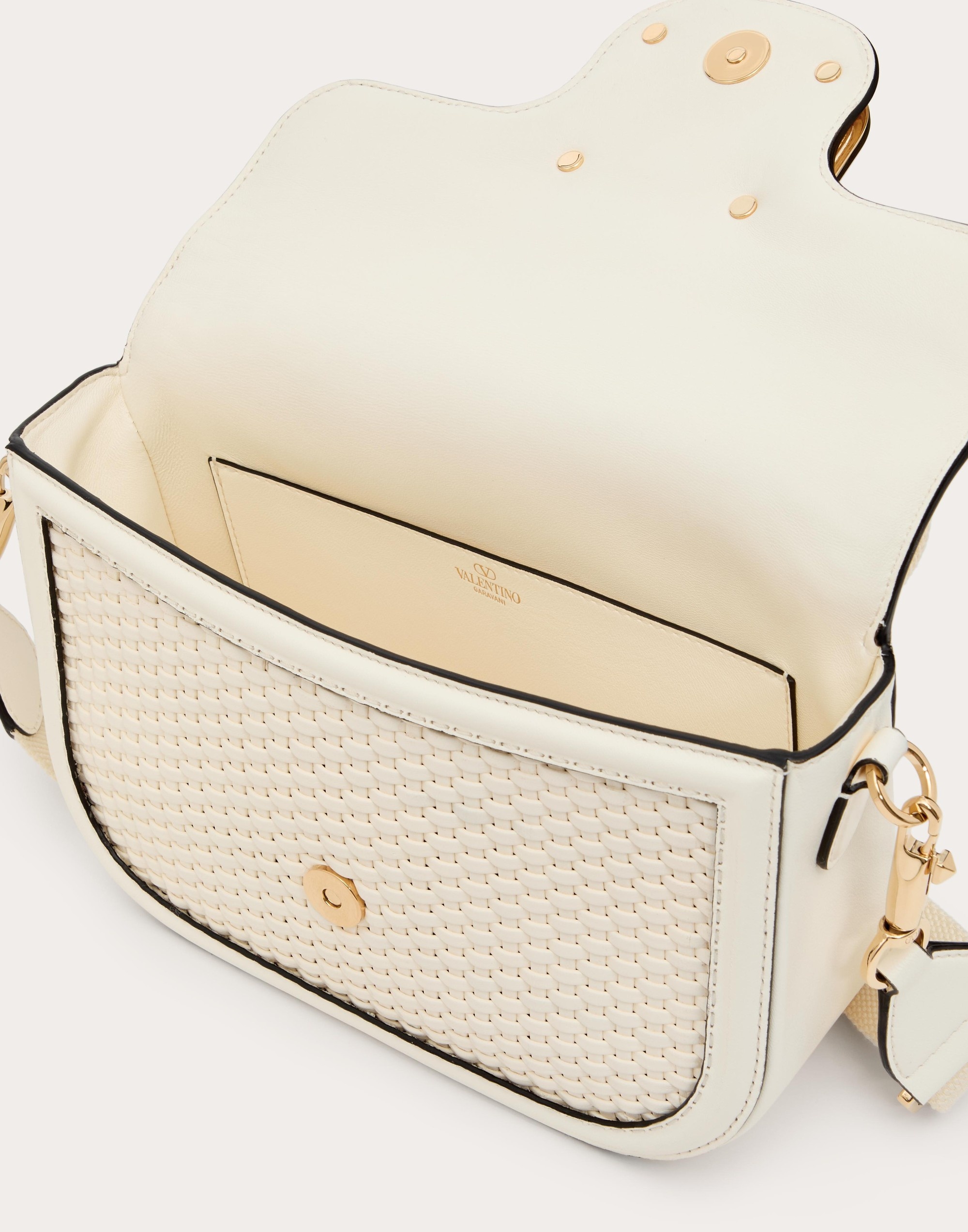 ショルダーバッグ・ポシェット VALENTINO Camel leather Alltime shoulder bag VALENTINO GARAVANI Alltime Leather And Webbing-Trimmed Faux