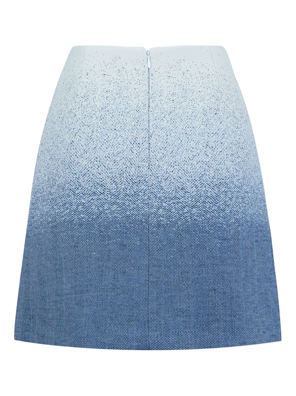 gradient-effect A-line skirt - 5
