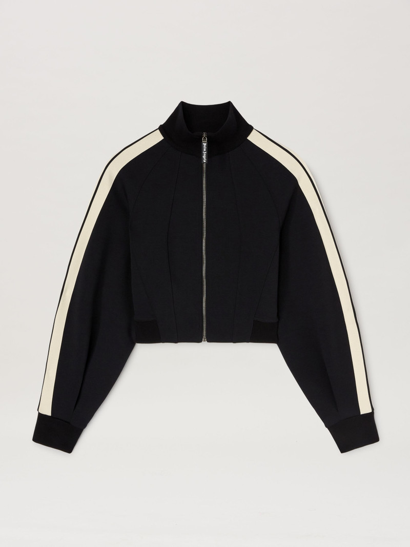 Neoprene cropped track jacket 1