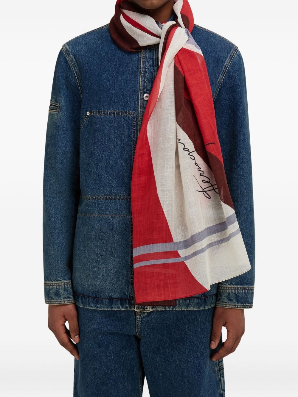 printed scarf - 4