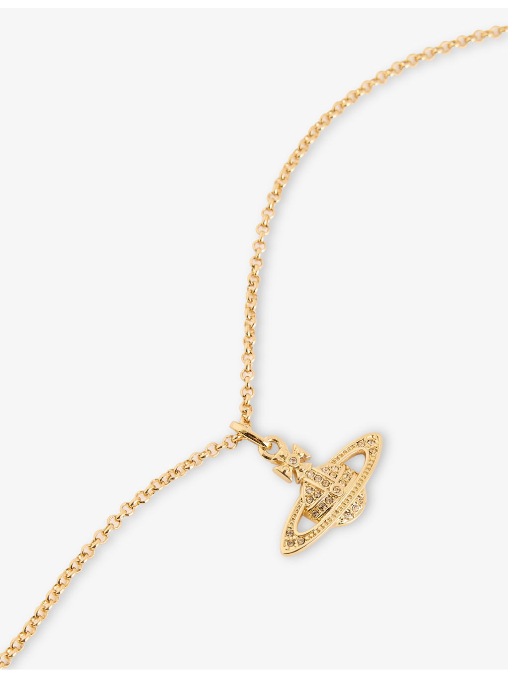Bas Relief Orb mini gold-tone brass necklace - 3