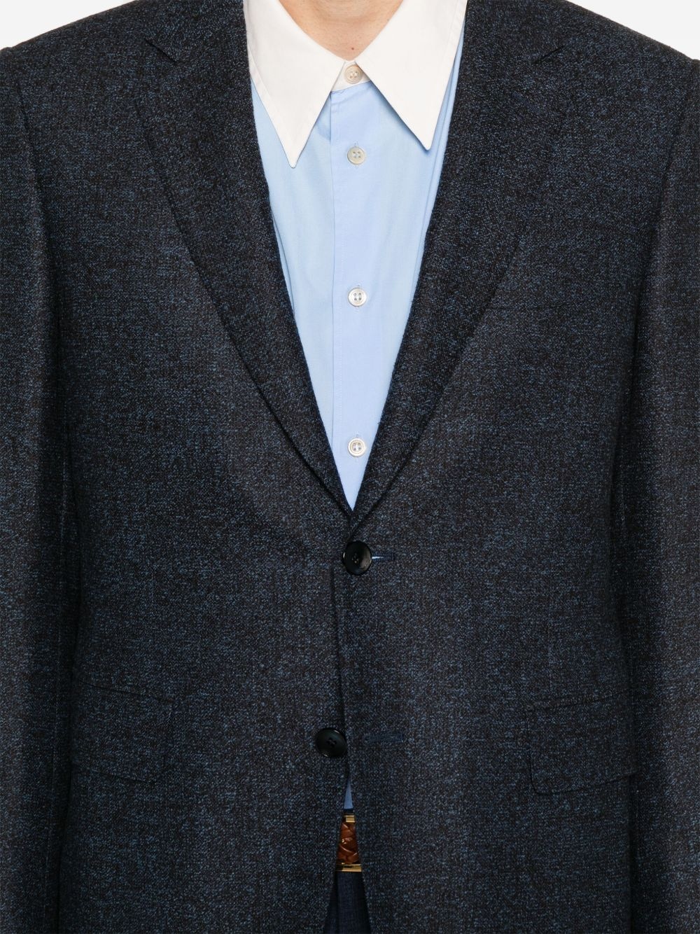 mélange-effect blazer - 5