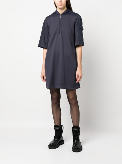 Moncler quarter-zip short-sleeve dress outlook