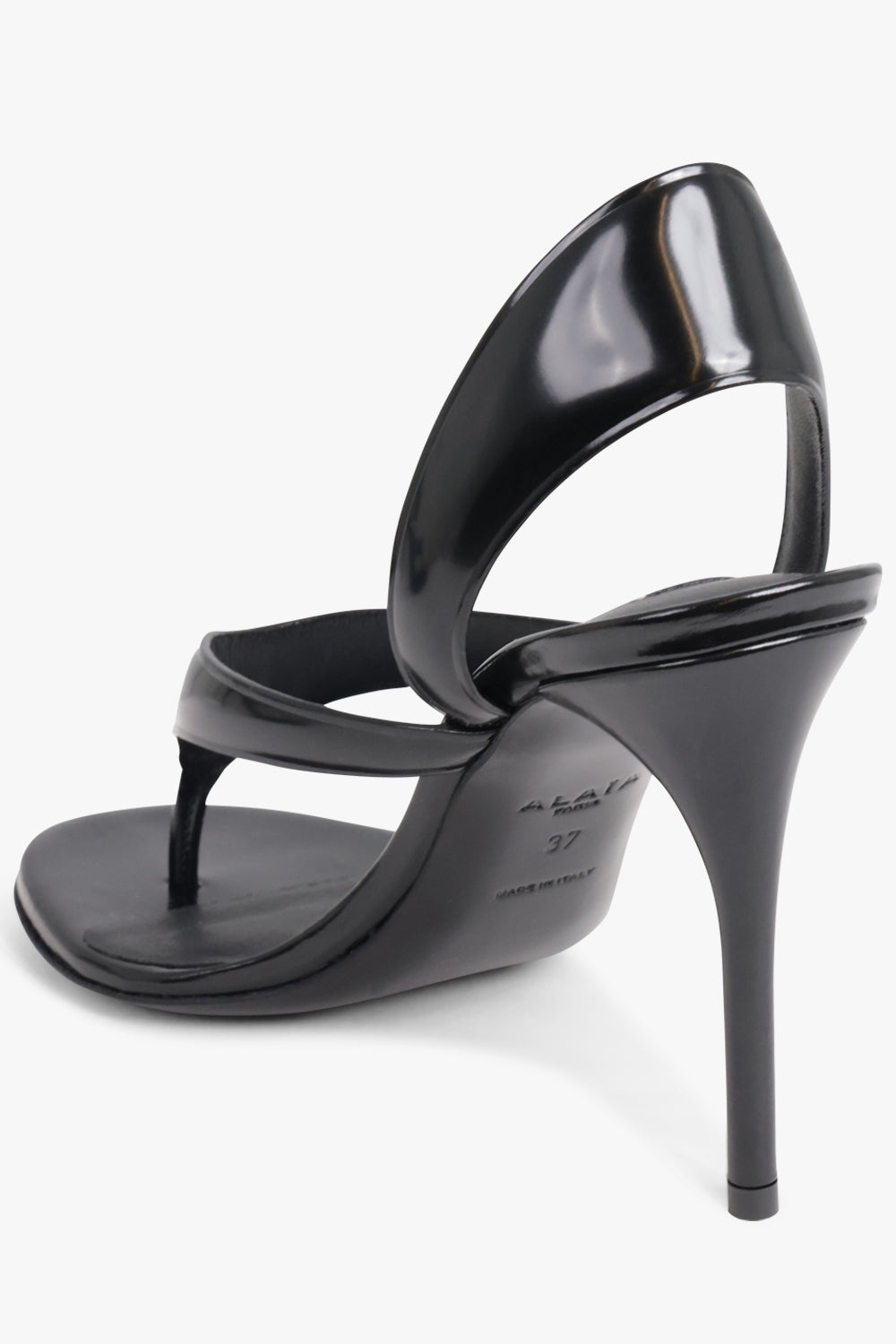 THONG 90MM SANDAL HEEL | BLACK - 3