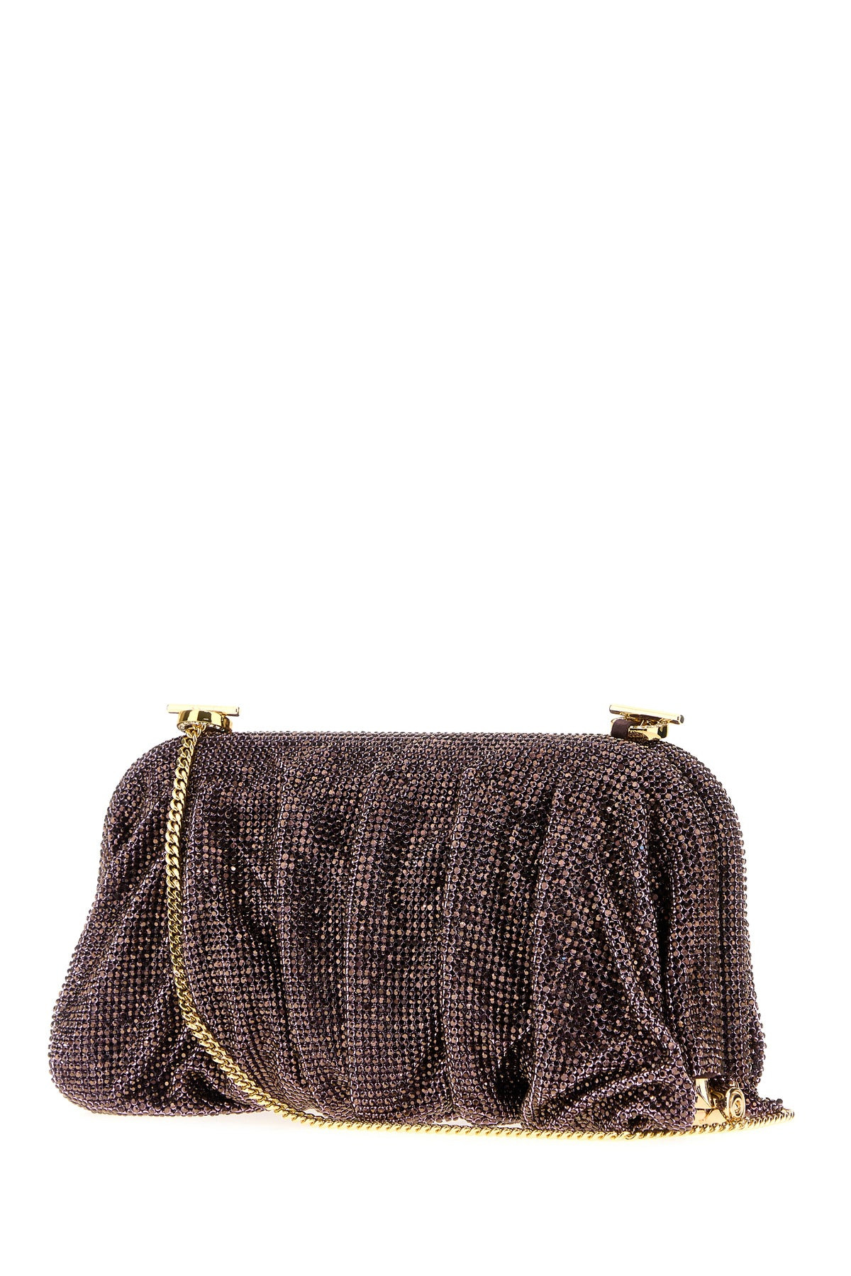 Embellished fabric large Venus clutch - 2