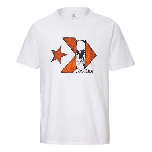 Converse Chuck Taylor Skull Logo Short Sleeve T-Shirt 'White' 10019893-A03 - 1