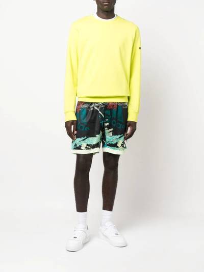 adidas all-over graphic-print bermuda shorts outlook