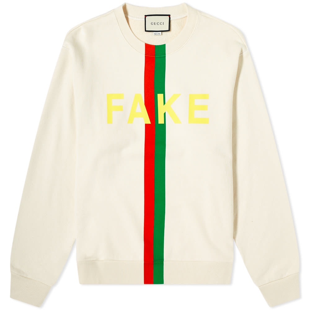 Gucci Fake Not Printed Crew Sweat - 1