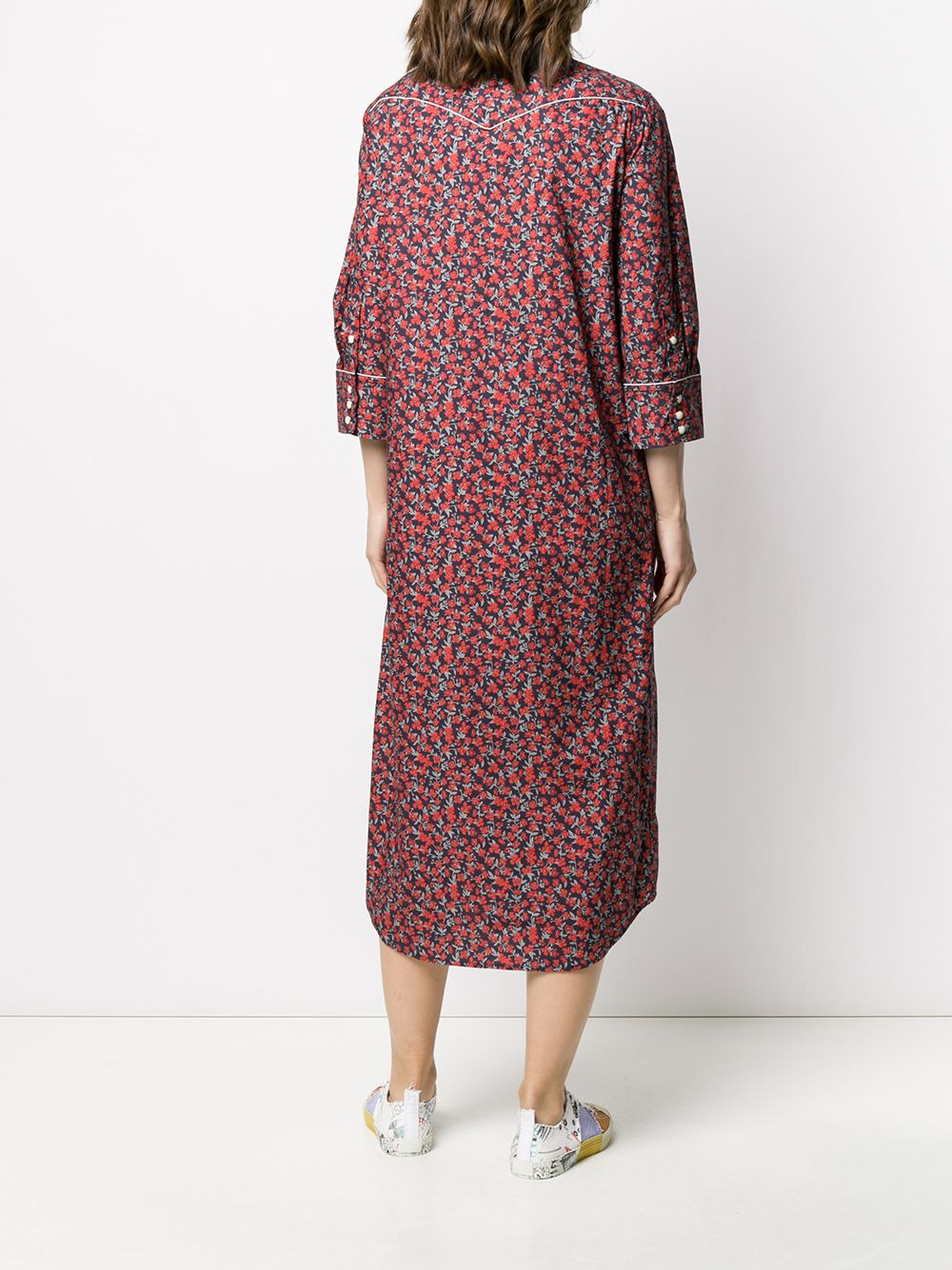 floral shirt dress - 4