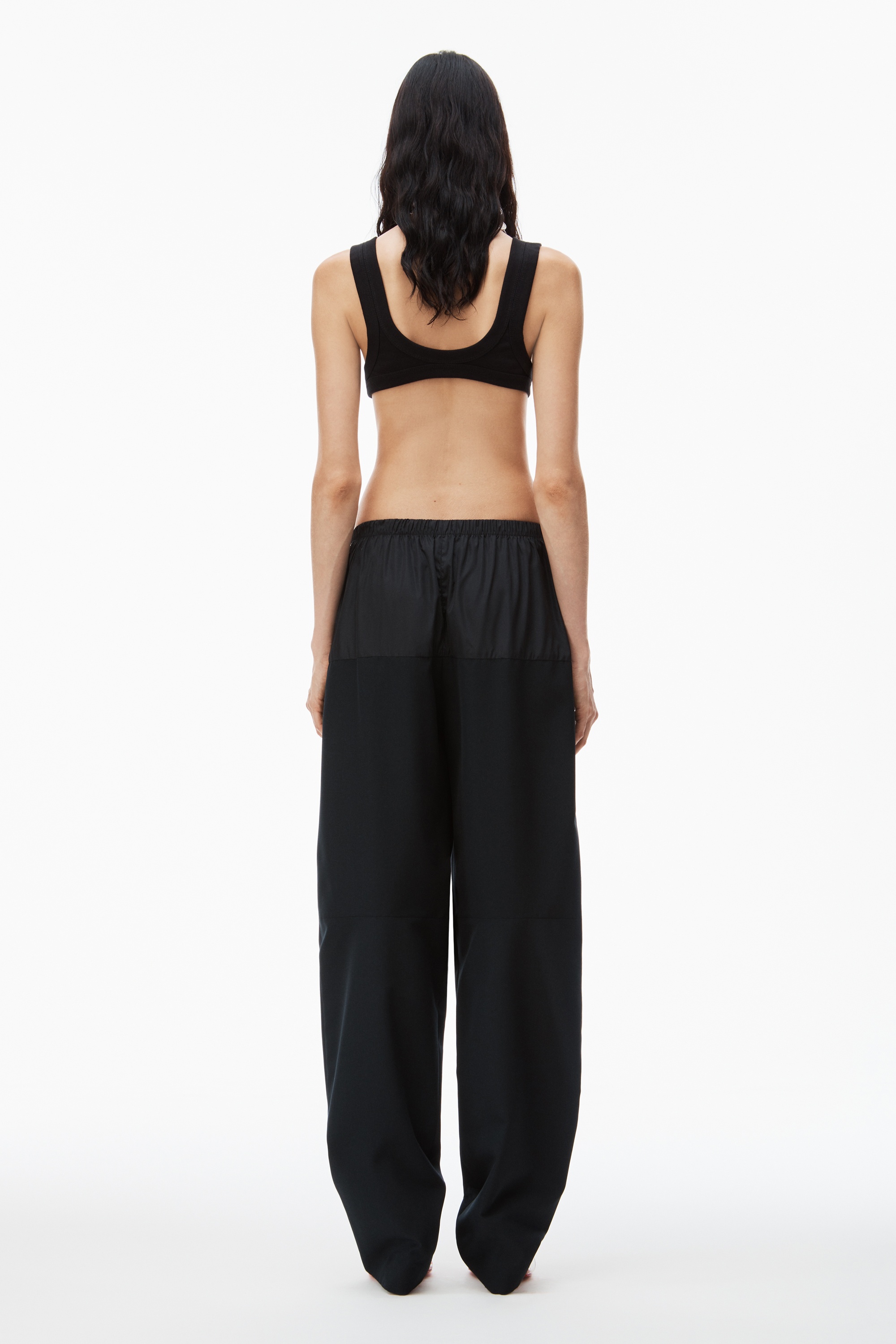 articulated pant in crisp nylon - 5