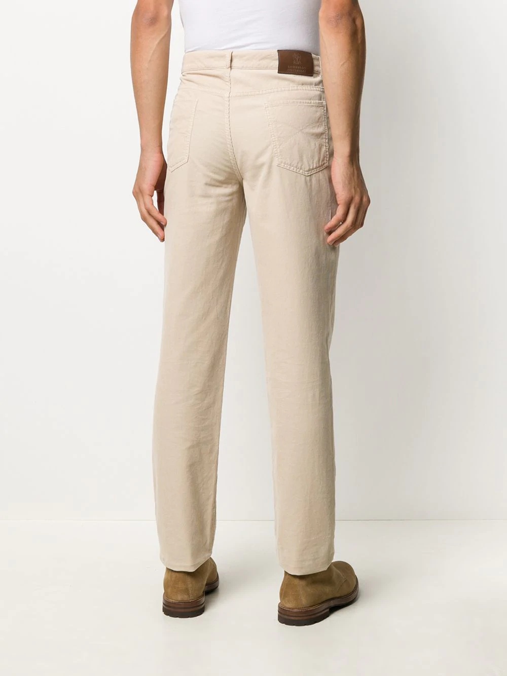 corduroy straight-leg trousers - 4