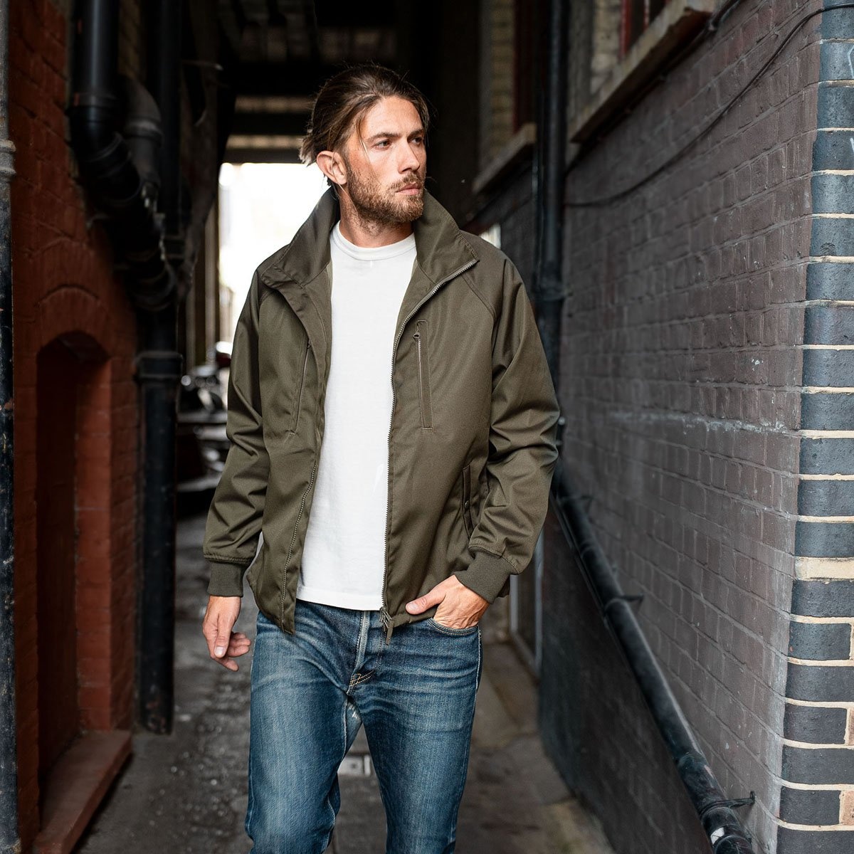 IHJ-131-OLV CORDURA® Windbreaker - Olive - 5