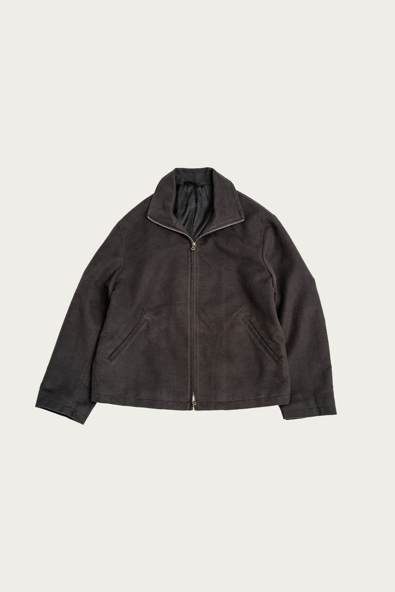 Circuit Jacket - Charcoal Cotton Silk Moleskin 1