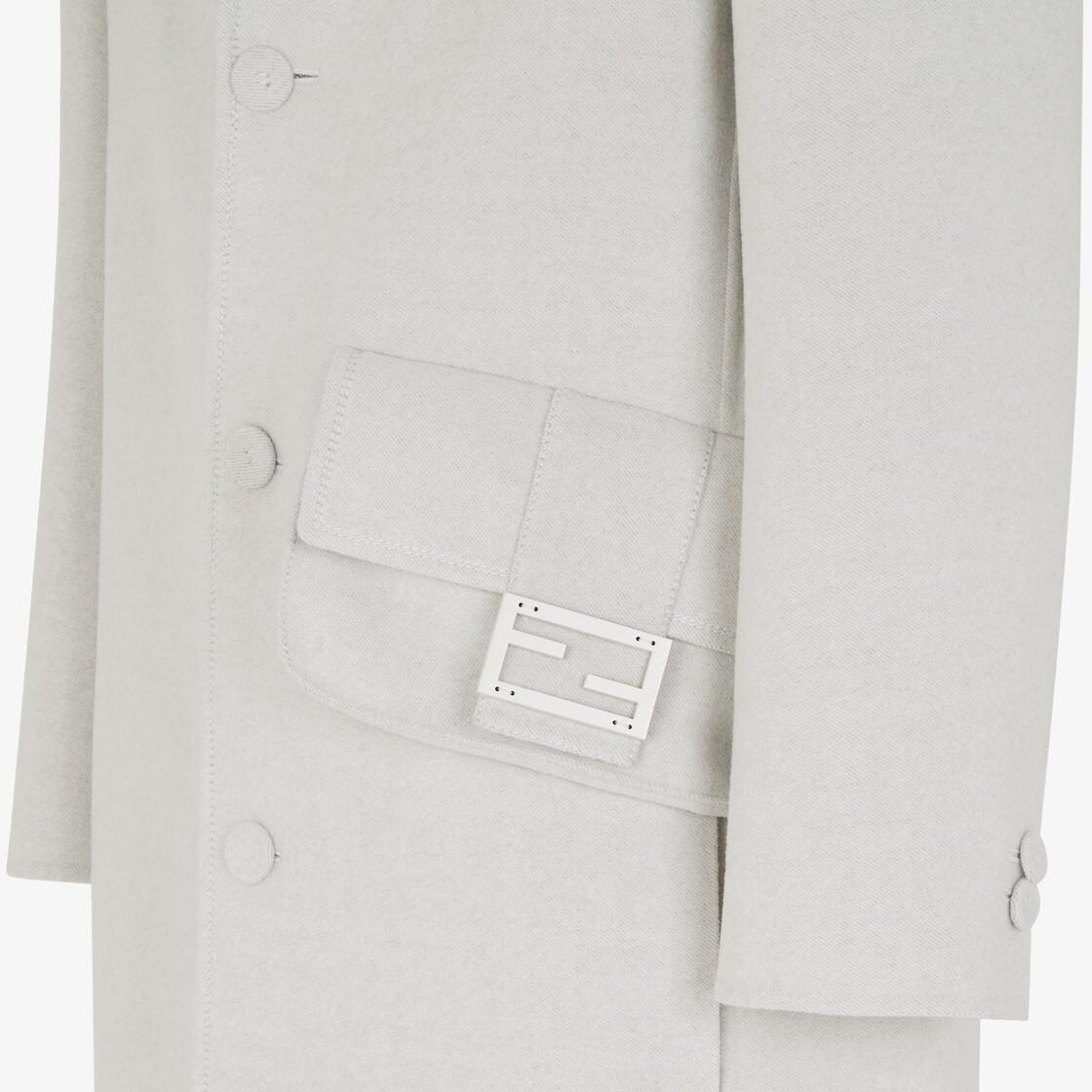 White wool coat - 3
