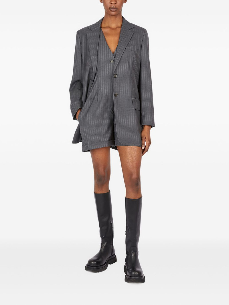 Max Mara single-breasted pinstripe blazer outlook