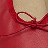 Round Ballet Flat in Leather - 4