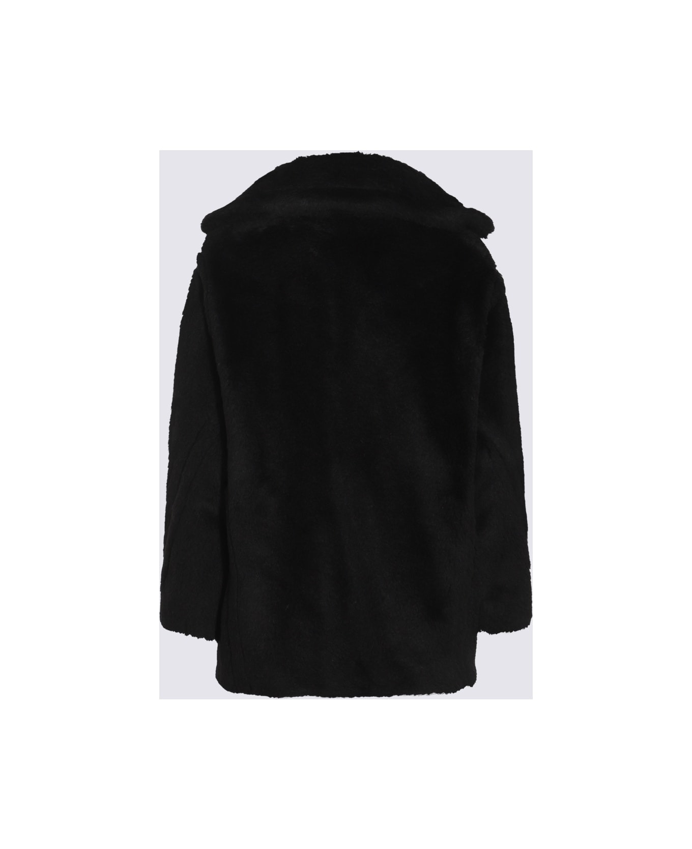 Black Olga Coat - 2