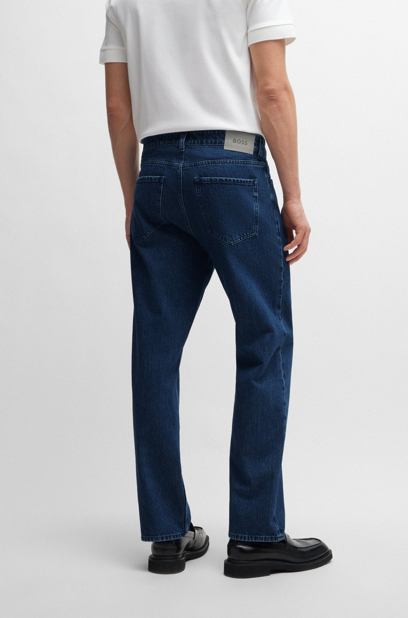 RELAXED-FIT JEANS IN BLUE RIGID DENIM 4