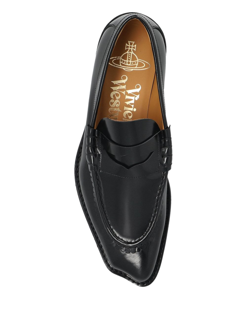 Coin leather loafers - 3