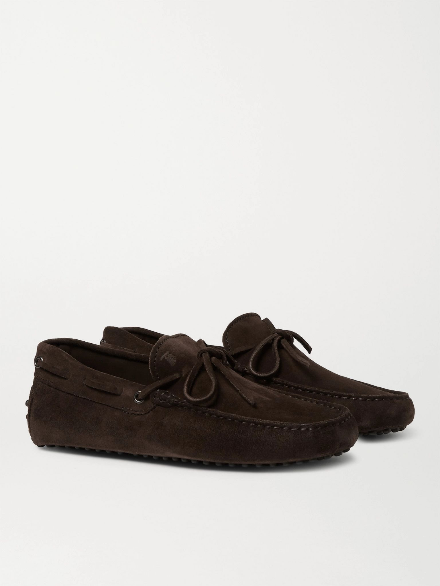 Gommino Suede Driving Shoes Chocolate - 3