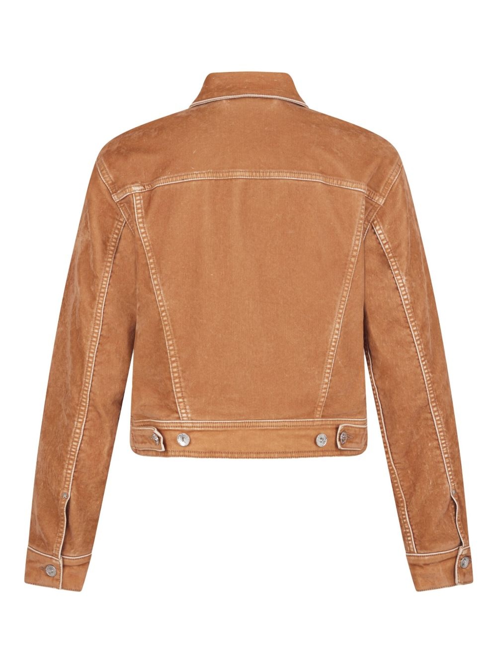 contrast-stitching jacket - 6