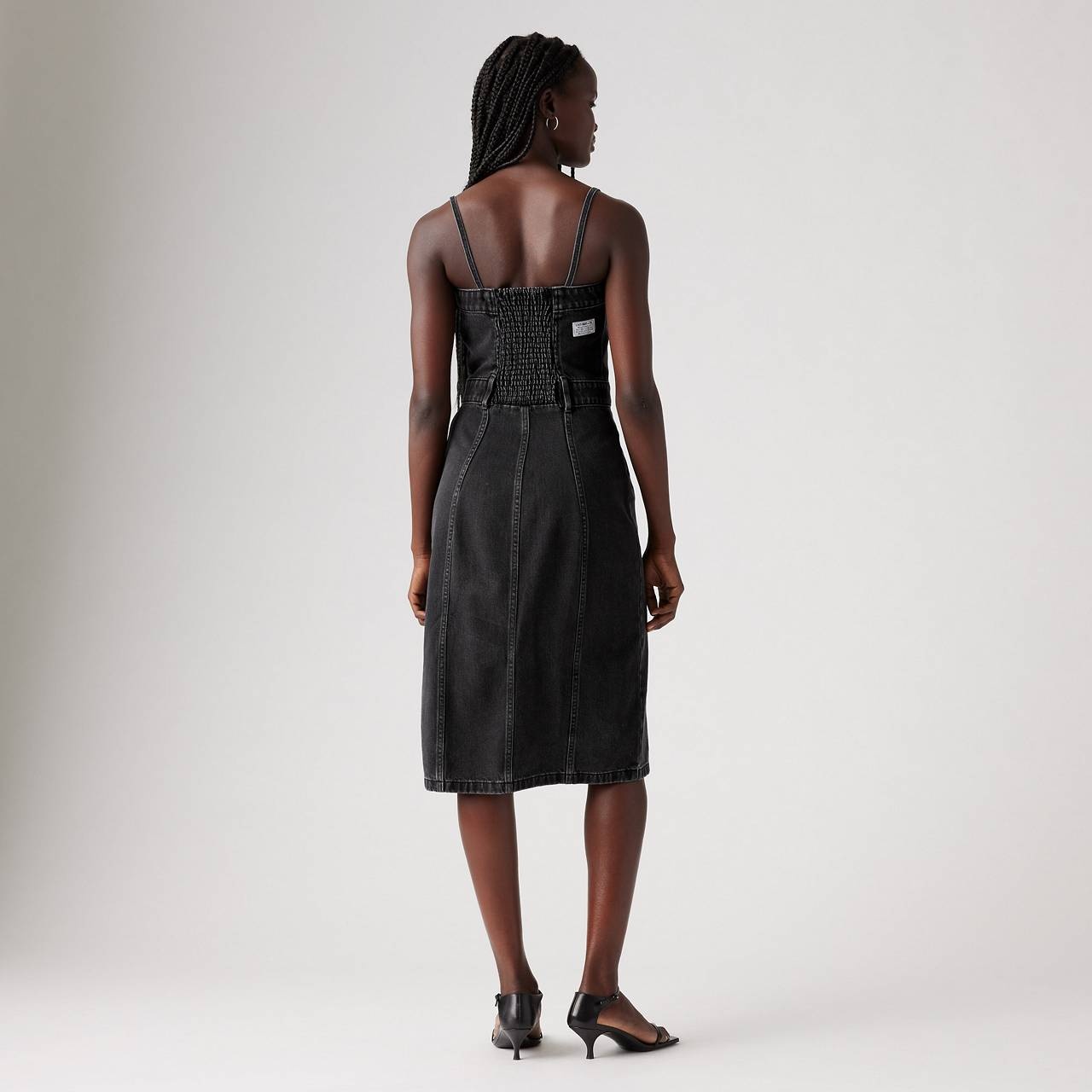 DENIM BUSTIER DRESS - 4